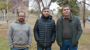 Lucas Berná, Orlando Tomazzeli y Rafael Fernandez.